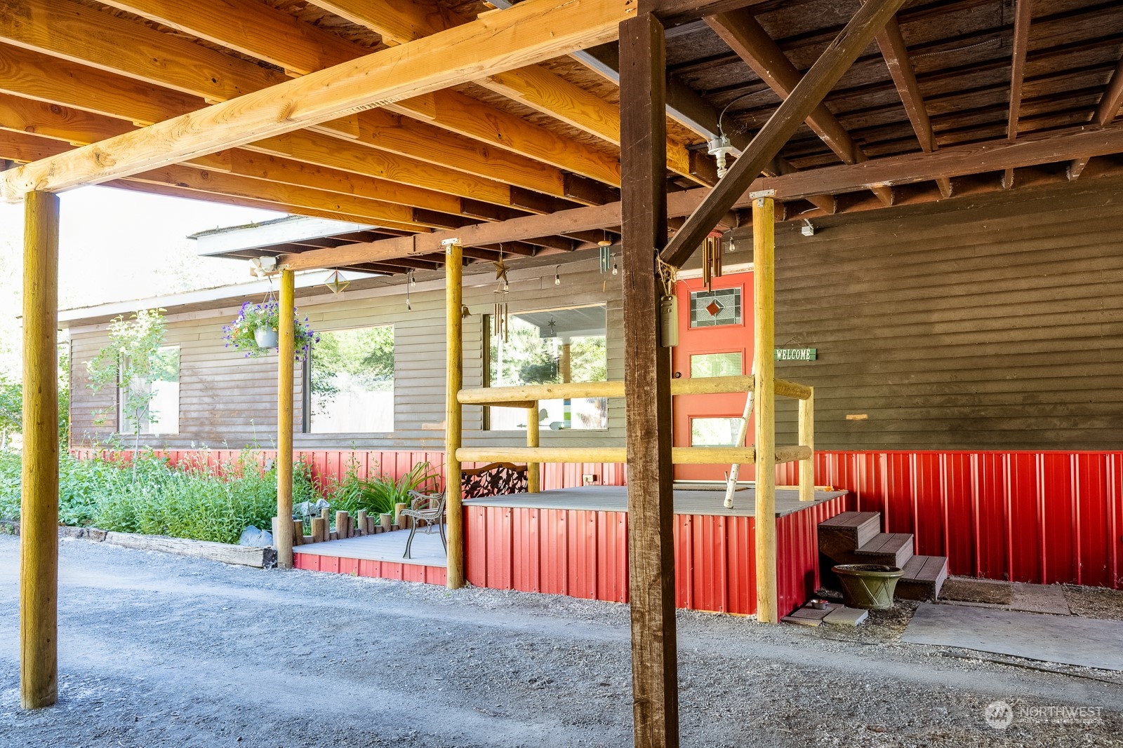114 Twisp River Road Twisp, WA 98856 - Photo 3 of 35 a view of an outdoor space with porch