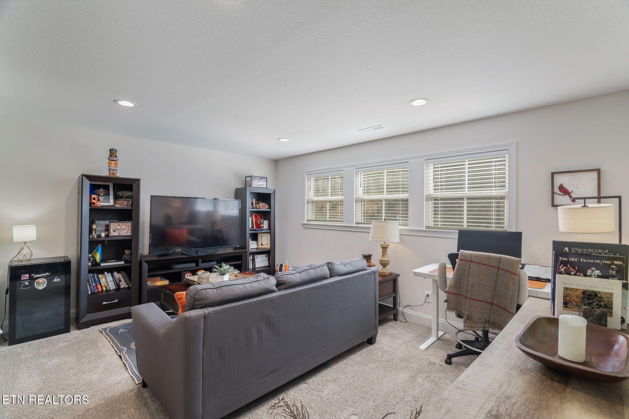 1146 Madison Oaks Road Knoxville, TN 37924 - Photo 35 of 48 a living room with furniture and a flat screen tv