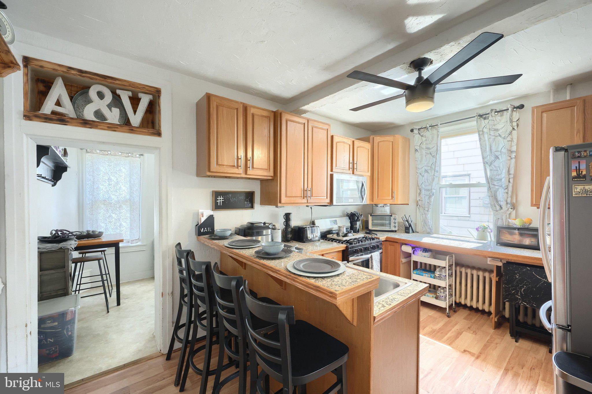 Charming kitchen with modern touches.
