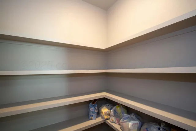 a close up of racks on a shelf