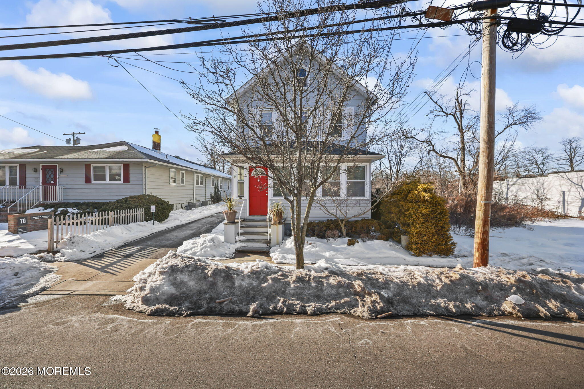 68 Main Street Matawan, NJ 07747 - Photo 4 of 33 a view of a house with a snow in the yard