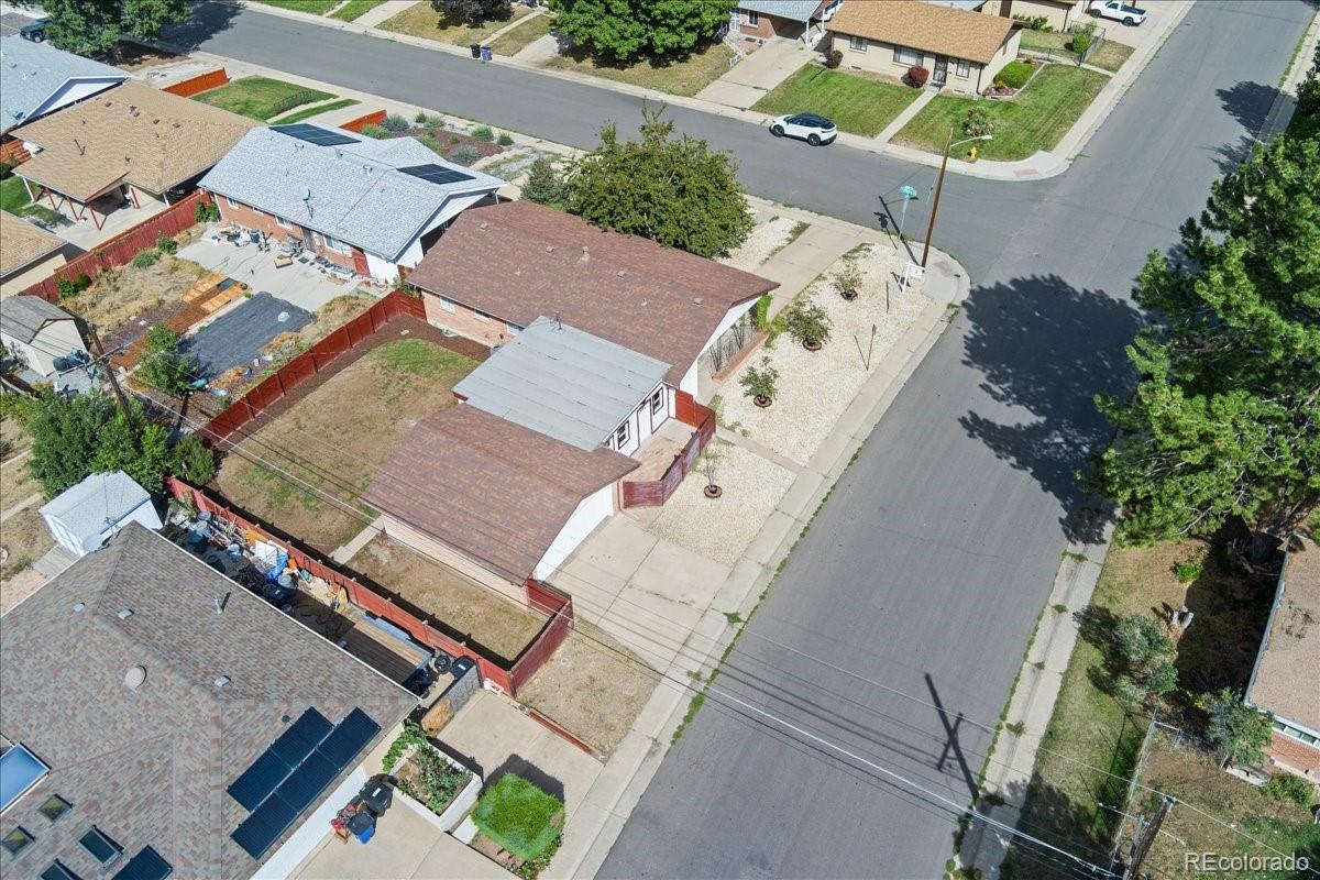 2597 South Perry Street Denver, CO 80219 - Photo 30 of 33 an aerial view of residential house with outdoor space