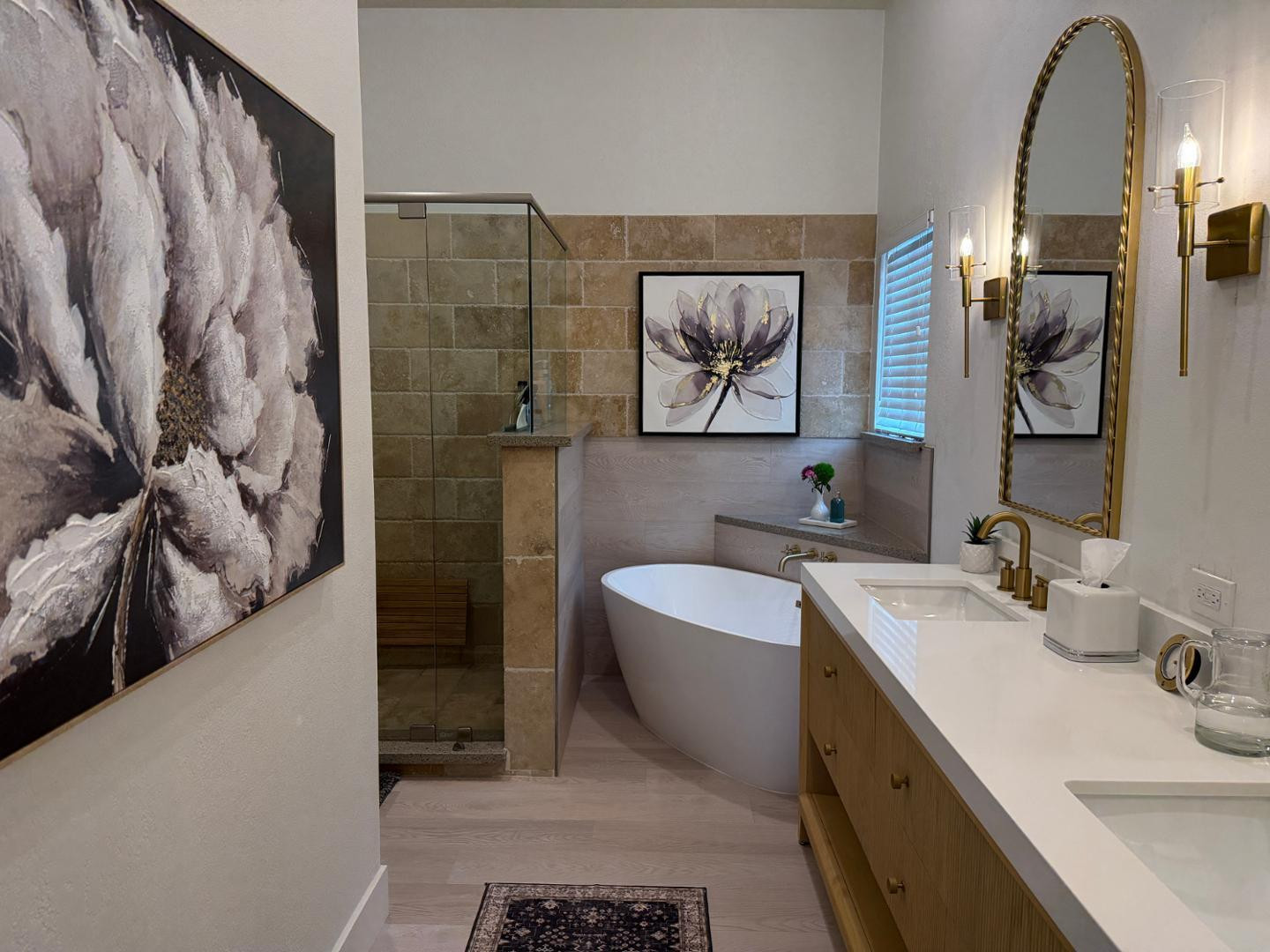 5449 East Phelps Road Scottsdale, AZ 85254 - Photo 18 of 28 a bathroom with a sink and a mirror