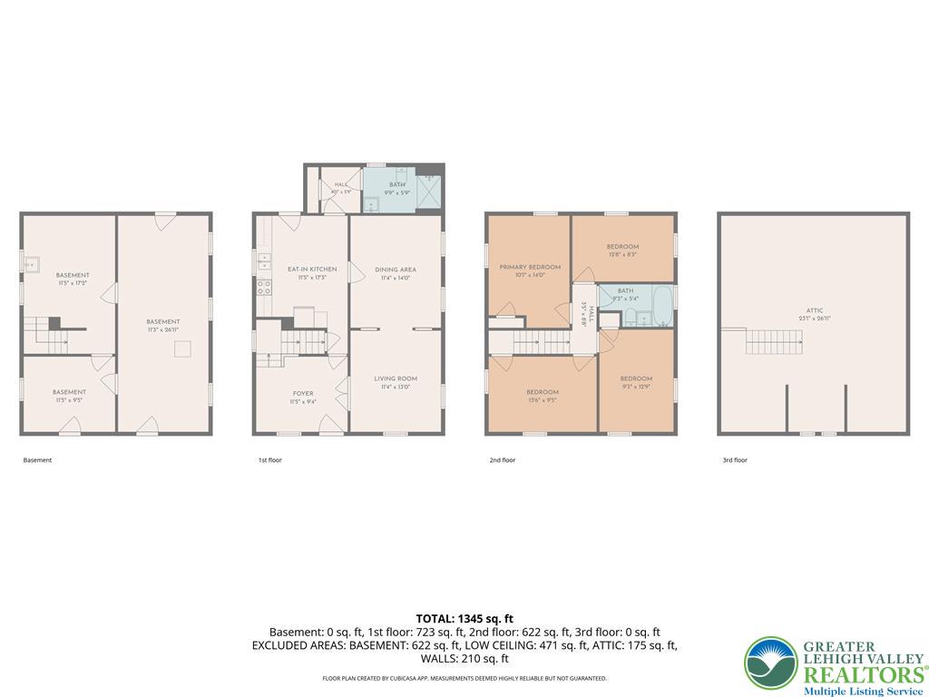 159 West Ridge Street Nesquehoning, PA 18240 - Photo 55 of 55 Navigate this detailed floor plan showcasing the logical flow of every floor.