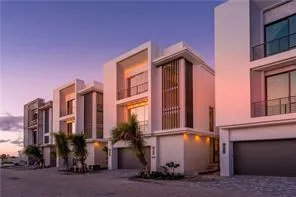 a view of a building with a street