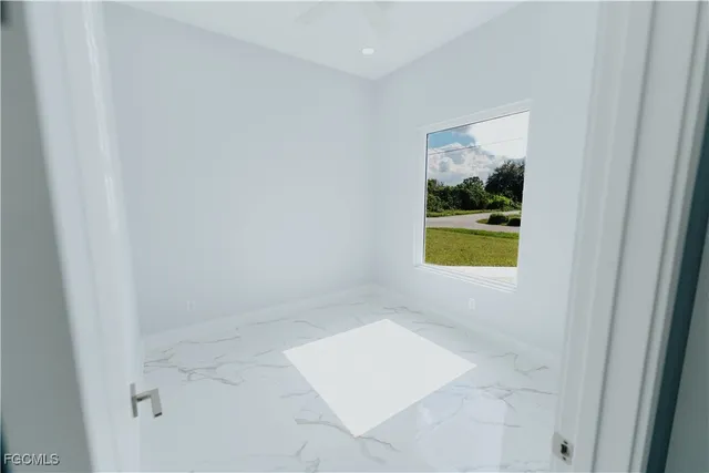 a view of a bathtub in a bathroom