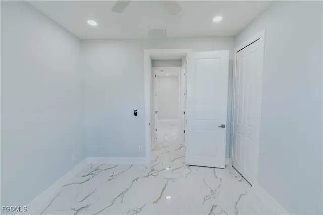 a view of an empty room