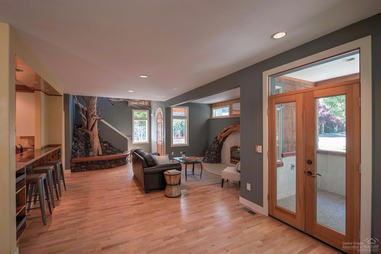 Wide open great room with abundant light