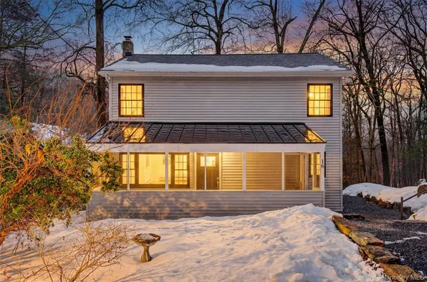 a front view of a house