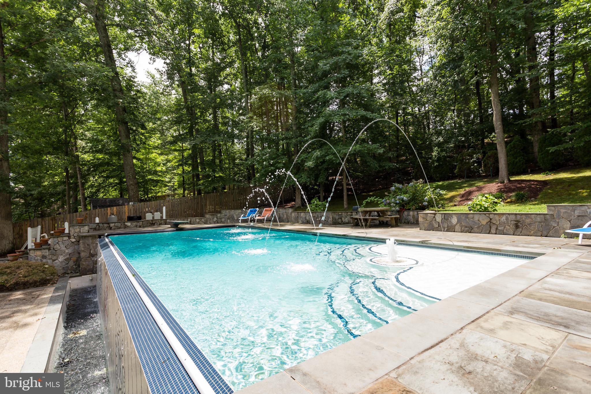 18520 Cabin Road Triangle, VA 22172 - Photo 29 of 39 Incredible negative edge pool backs to trees.
