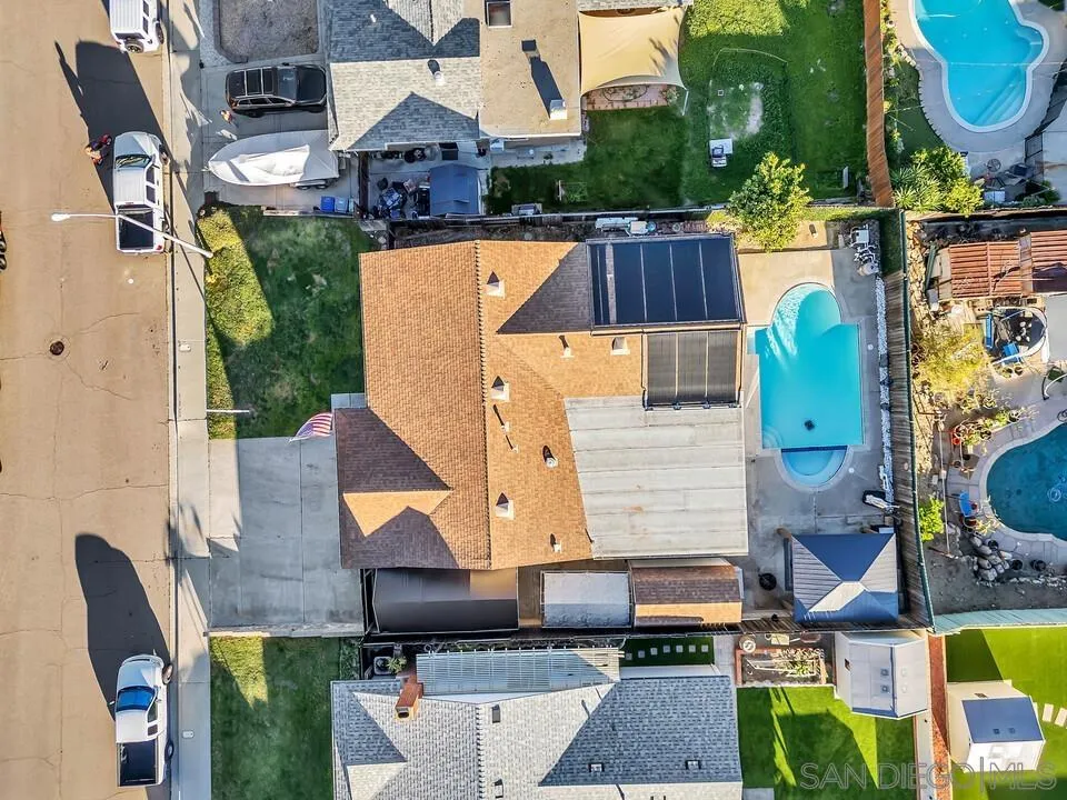 10143 Maple Tree Road Santee, CA 92071 - Photo 38 of 43 an aerial view of residential houses with outdoor space