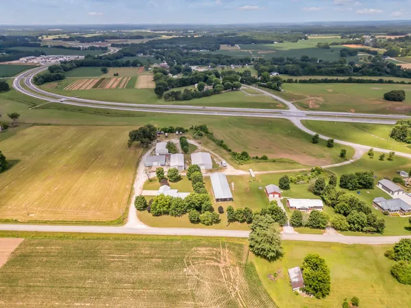 a view of a swimming pool and an ocean view