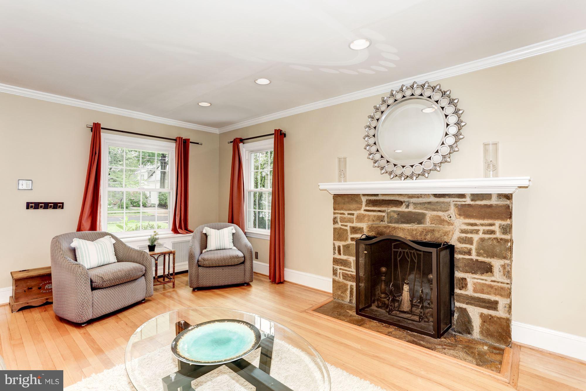 2706 Ridge Rd Drive Alexandria, VA 22302 - Photo 15 of 30 a living room with furniture and a fireplace