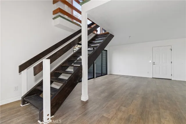 a view of an entryway with staircase