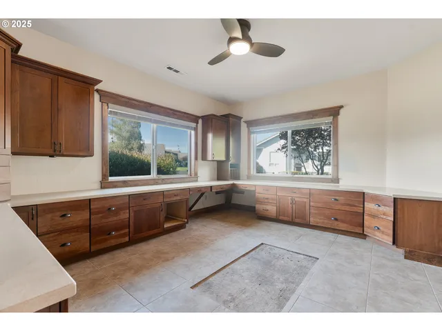 a view of open kitchen with window