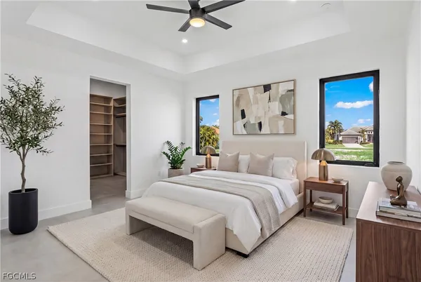 a view of swimming pool with an outdoor seating