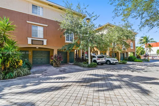 a view of a street with houses