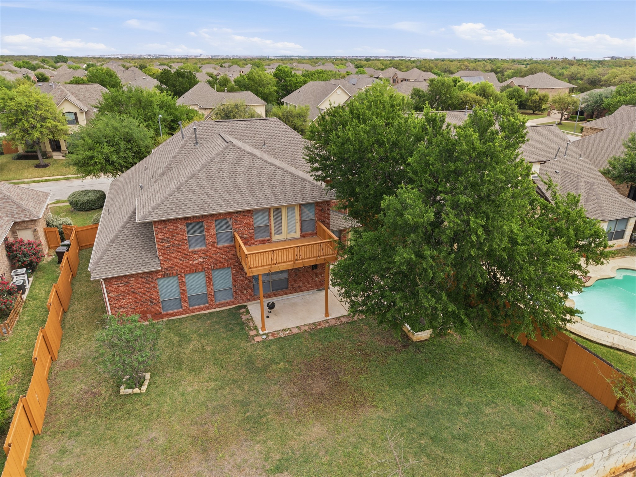 2909 Agave Loop Round Rock, TX 78681 - Photo 36 of 38 Aerial view of Backyard