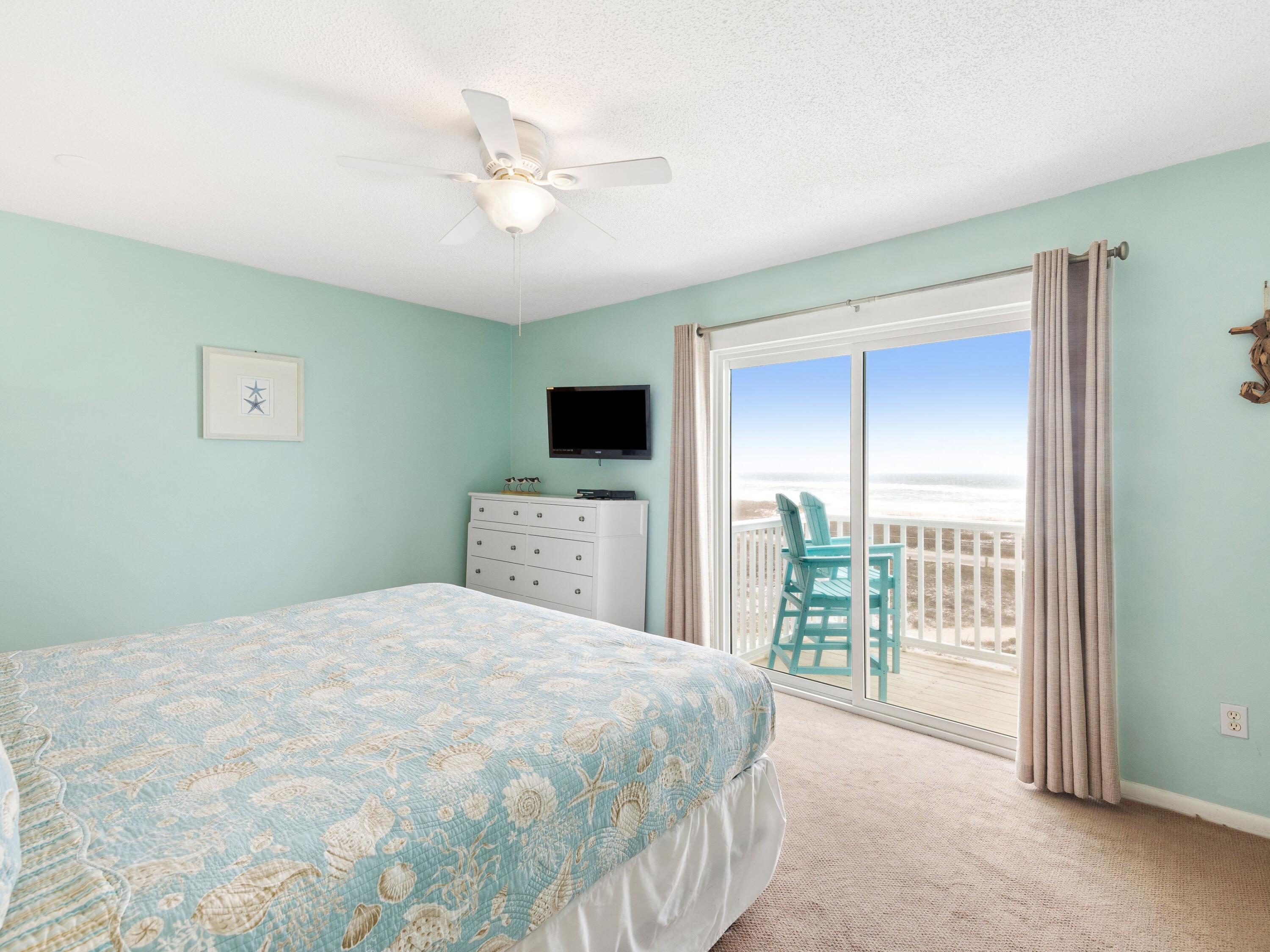 207 Beachfront Trail, Unit 4 Santa Rosa Beach, FL 32459 - Photo 22 of 46 Master Bedroom with Private Balcony
