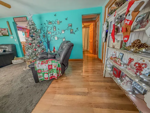 kids room with toys and wooden floor