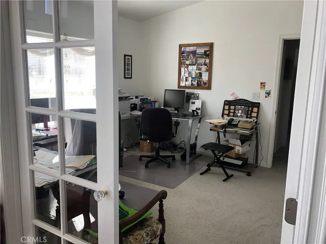 a view of a workspace with a window