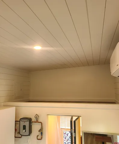 a view of a closet area