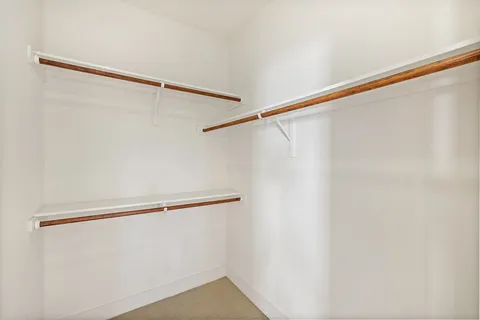 a close up view of racks on the wall