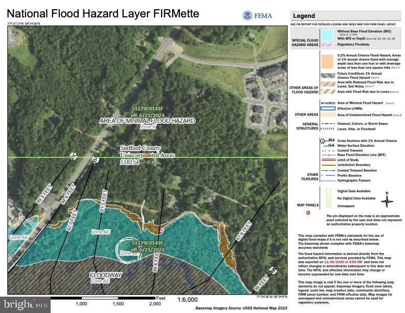 0 Jumping Branch Road Stafford, VA 22554 - Photo 5 of 18 Flood Hazard Map: Identifying lot out of Risk Zone