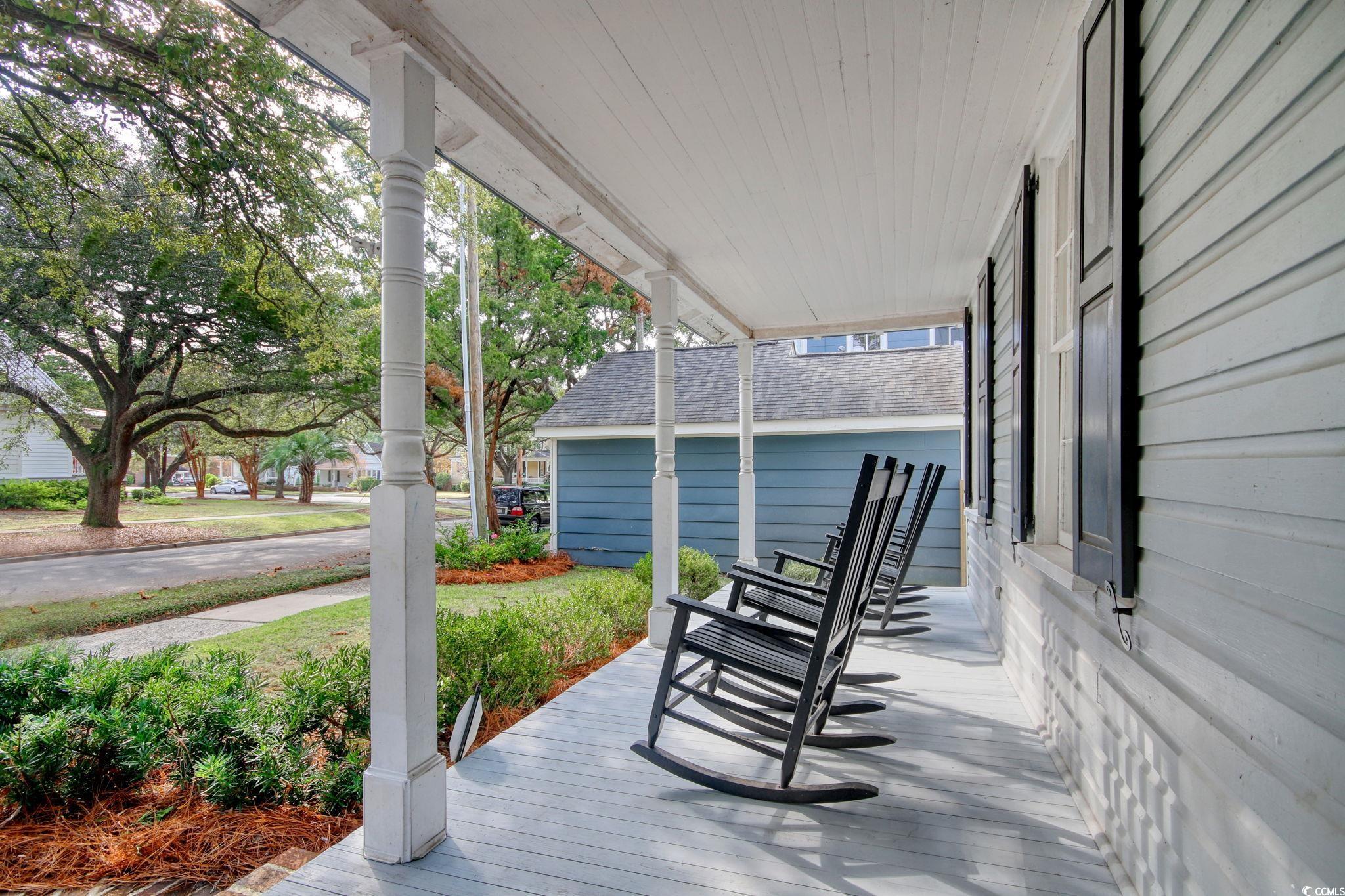 307 Queen Street Georgetown, SC 29440 - Photo 5 of 38 Wooden deck featuring a porch