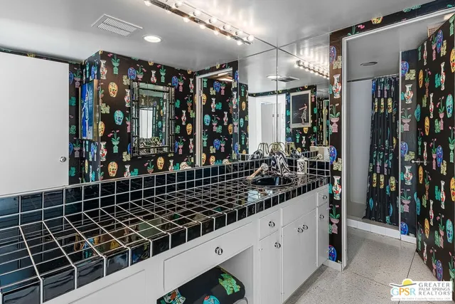 a view of house with swimming pool and outdoor space