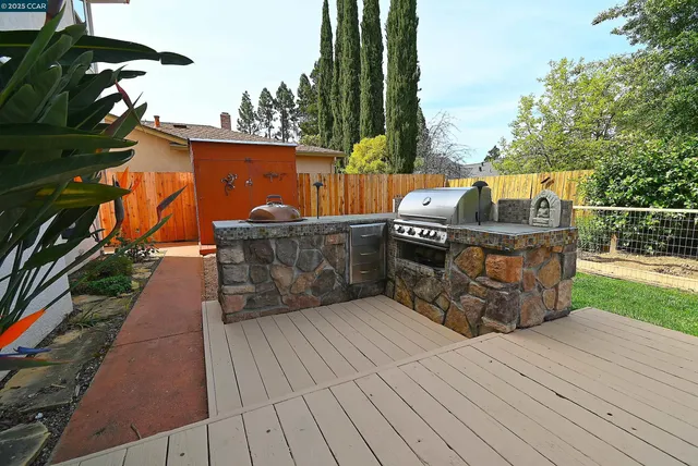 a backyard of a house