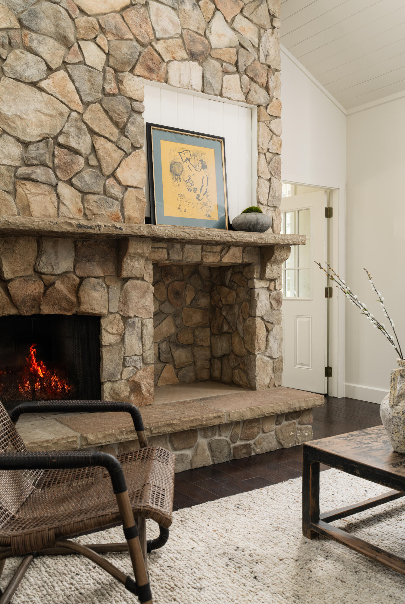 690 San Ysidro Road Montecito, CA 93108 - Photo 13 of 42 a living room with furniture and a fireplace