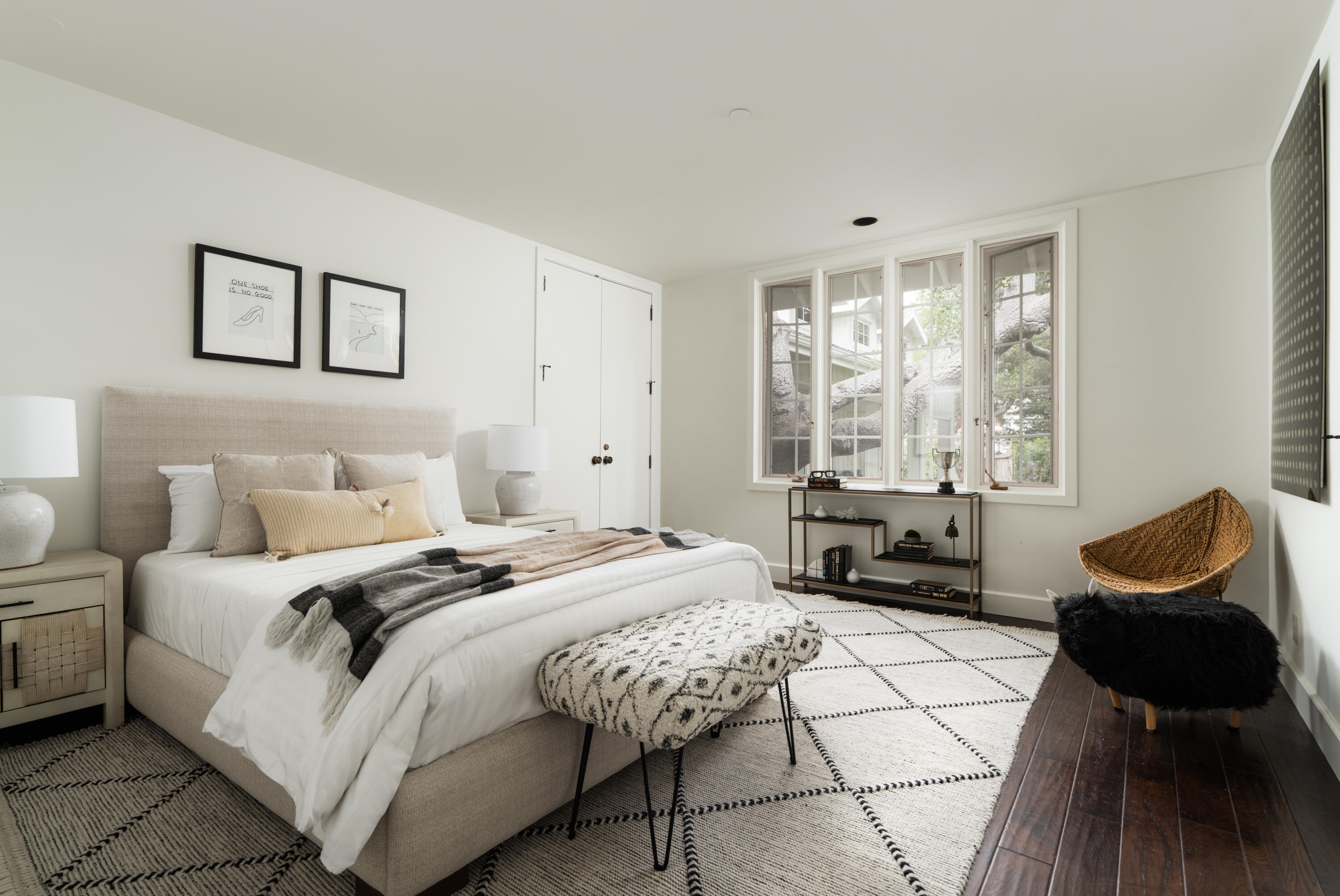 690 San Ysidro Road Montecito, CA 93108 - Photo 23 of 42 a bedroom with a bed and a window