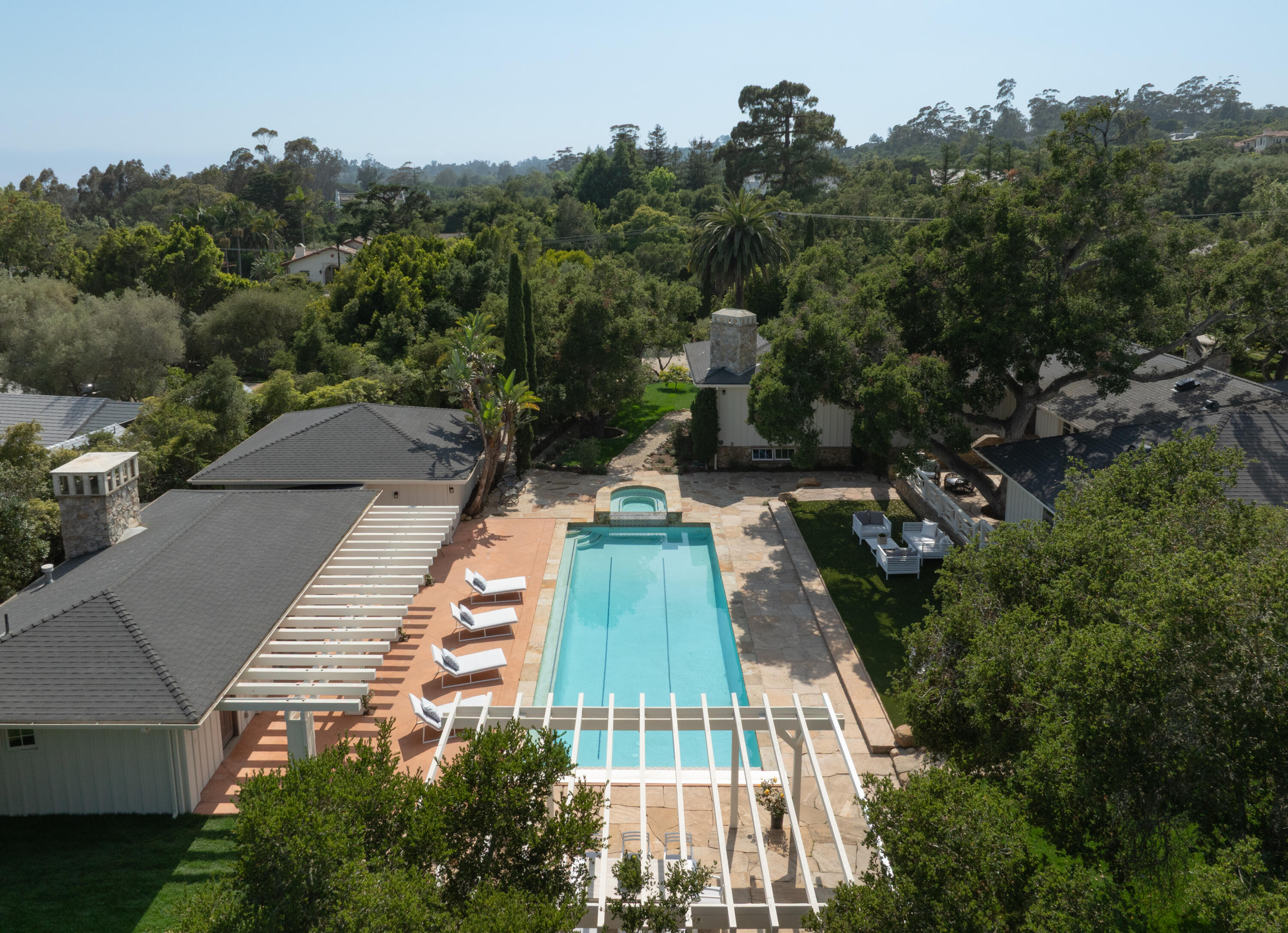 690 San Ysidro Road Montecito, CA 93108 - Photo 33 of 42 an aerial view of a house