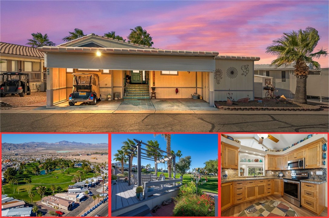 Sunset curb appeal and peaceful golf course views pair with inviting outdoor spaces and warm interiors to create an easy, relaxed lifestyle.