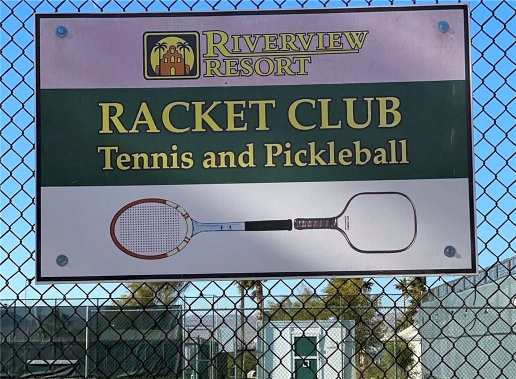 2000 Ramar Road, Unit 665 Bullhead City, AZ 86442 - Photo 67 of 83 Community amenities include a racket club with tennis and pickleball courts, offering active lifestyle options within the resort.