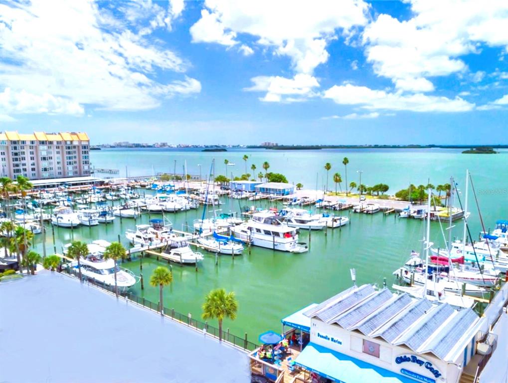 946 Virginia Street, Unit 104 Dunedin, FL 34698 - Photo 40 of 64 a view of a city from a terrace