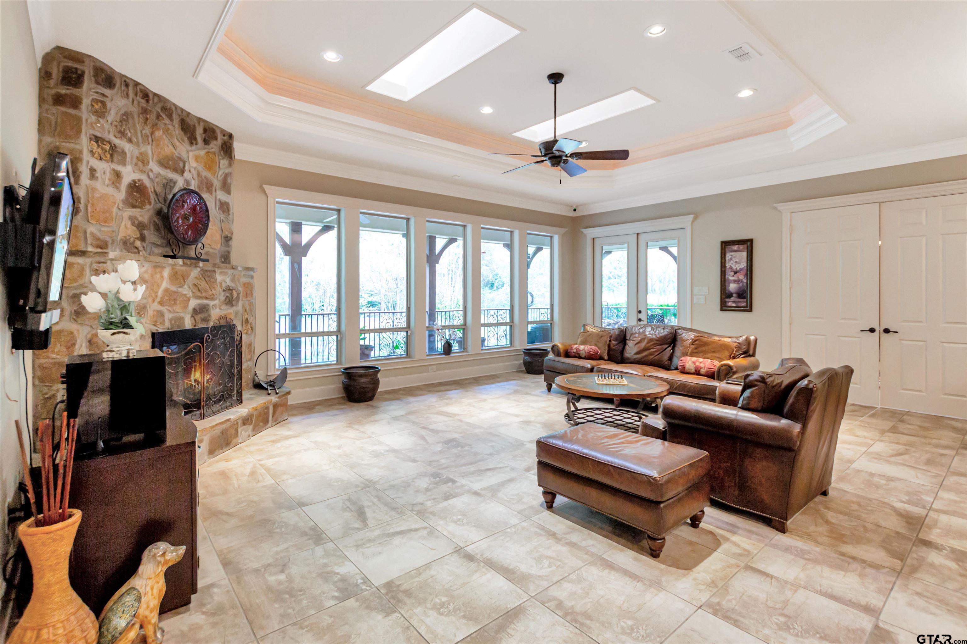 8350 Farm To Market 346 Flint, TX 75762 - Photo 4 of 47 a living room with furniture and a fireplace