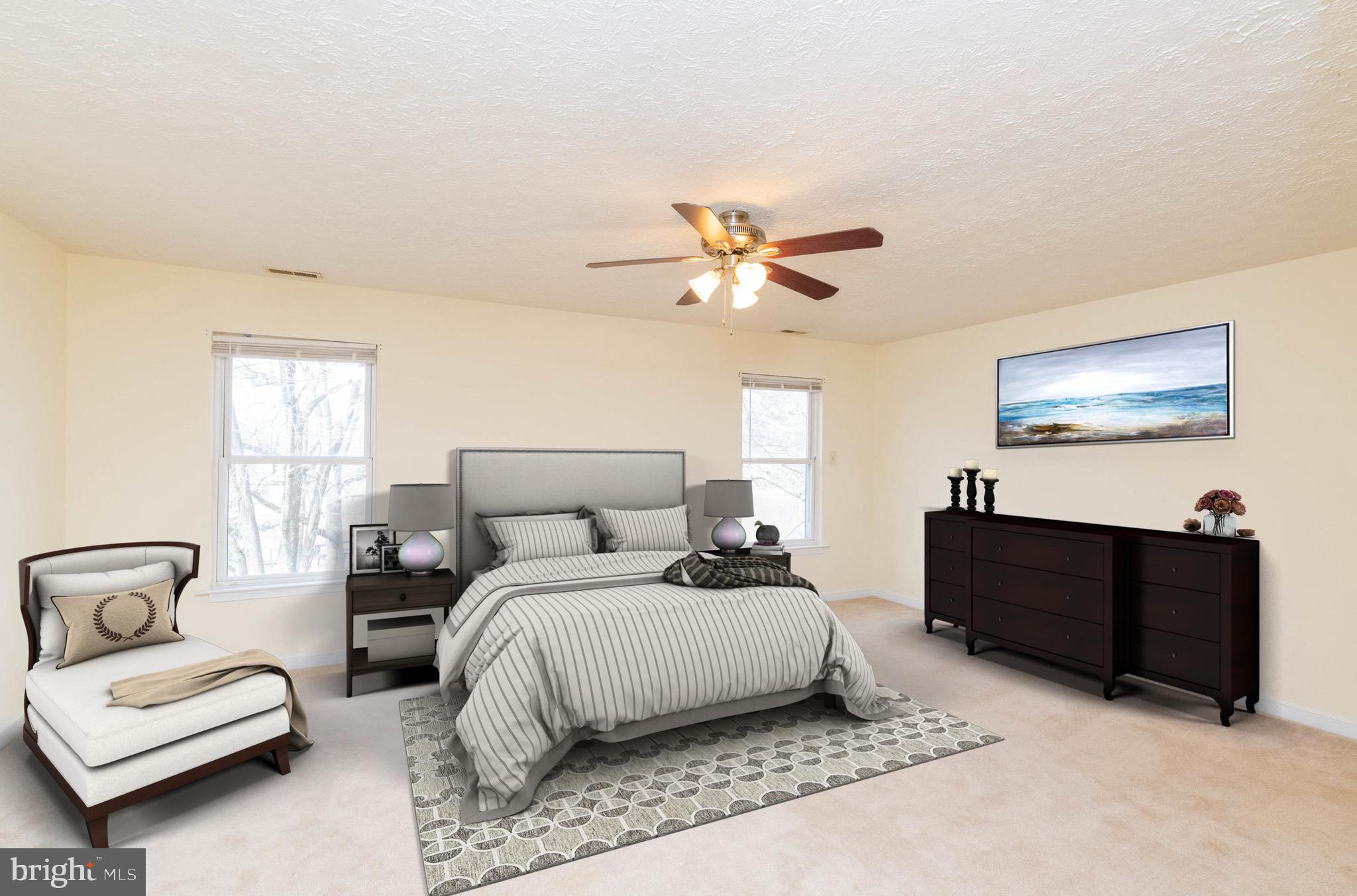 7822 Renshaw Road Pasadena, MD 21122 - Photo 23 of 33 Large master suite is bright and sunny