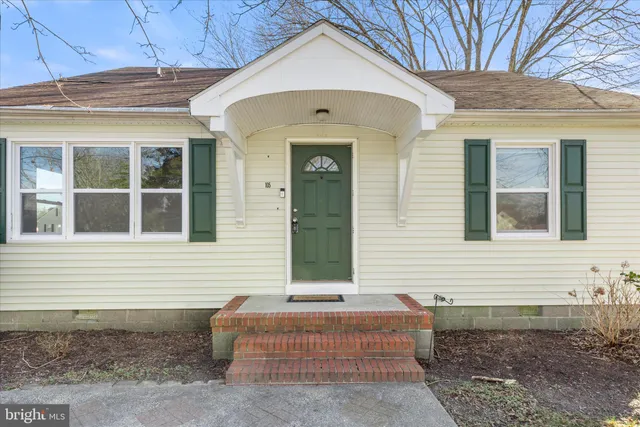 a front view of a house