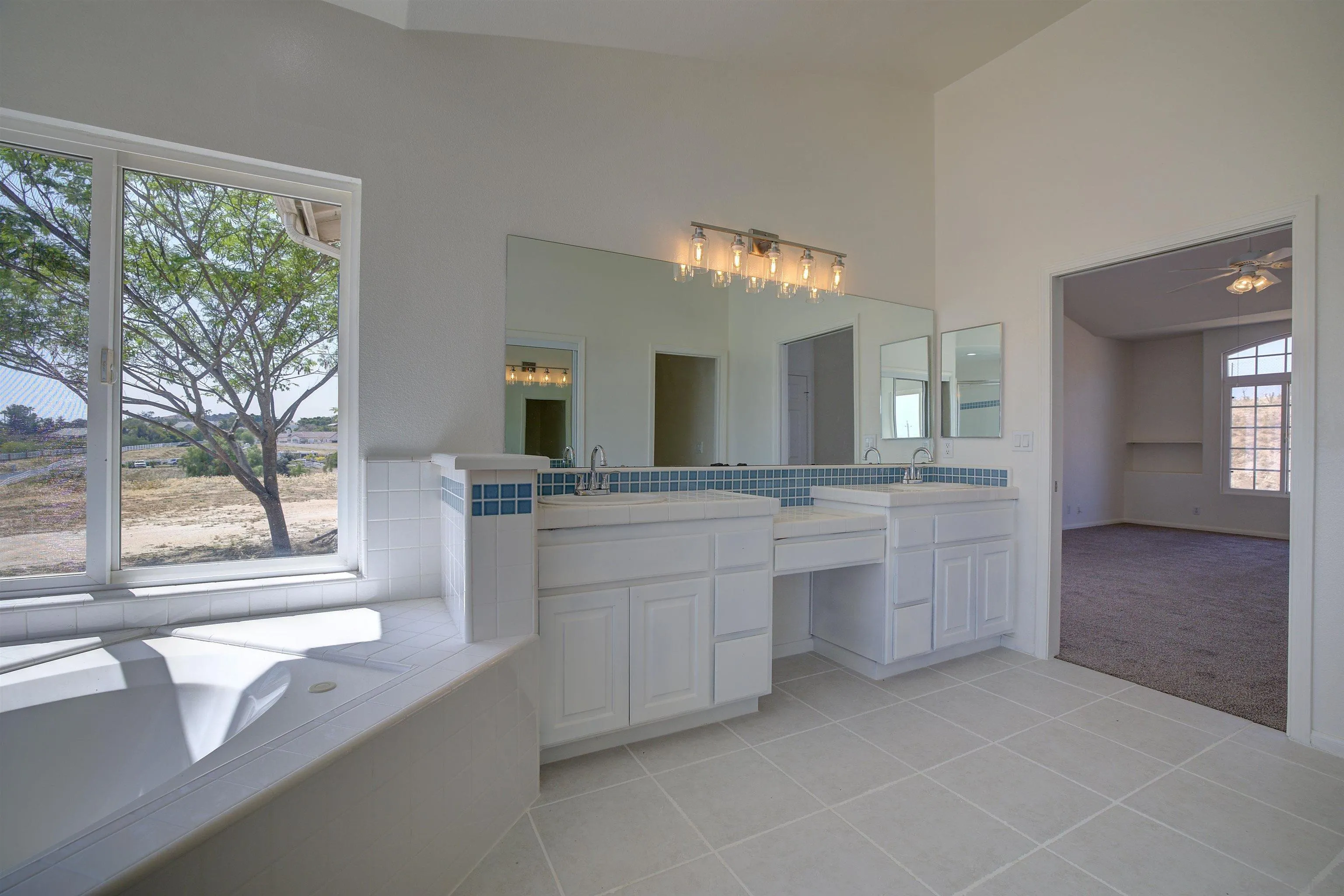 31250 Rivoli Road Valley Center, CA 92082 - Photo 34 of 57 a bathroom with a sink vanity and mirror