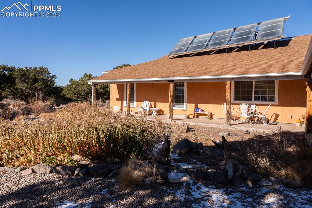 3370 Schieffelin Road Fort Garland, CO 81133 - Photo 41 of 46 a front view of house with yard and seating space
