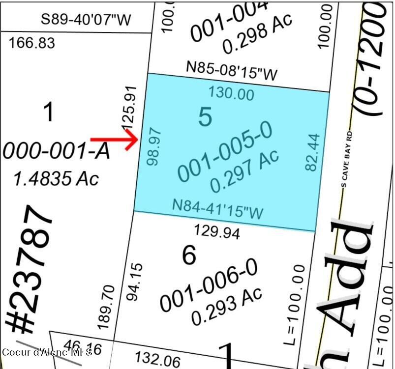 21161 South Cave Bay Road, Unit COEUR Worley, ID 83876 - Photo 21 of 21 Parcel Map