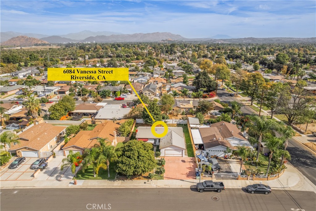 6084 Vanessa Street Riverside, CA 92504 - Photo 3 of 35 an aerial view of residential houses with outdoor space and swimming pool