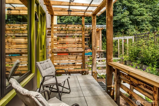 a view of outdoor sitting space