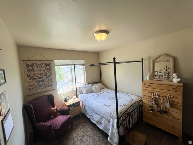297 West Bricker Road Draper, UT 84020 - Photo 12 of 25 Bedroom featuring dark colored carpet