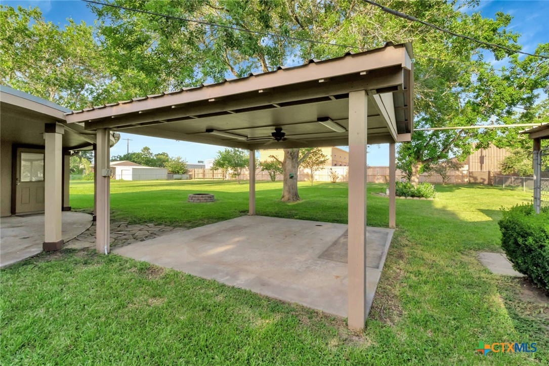 919 Eden Roc Street Victoria, TX 77904 - Photo 30 of 36 a view of a patio with a yard