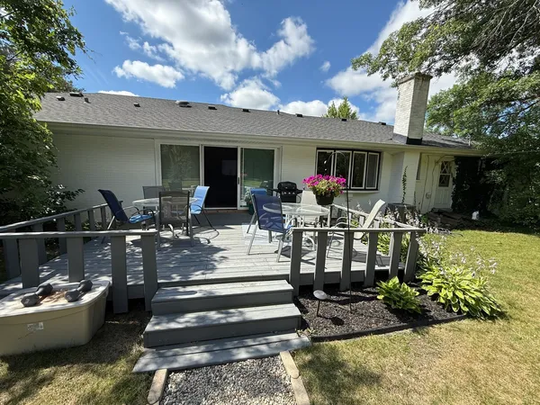a view of a house with patio