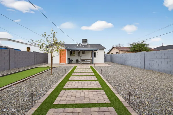 a view of outdoor space yard deck patio and outdoor kitchen