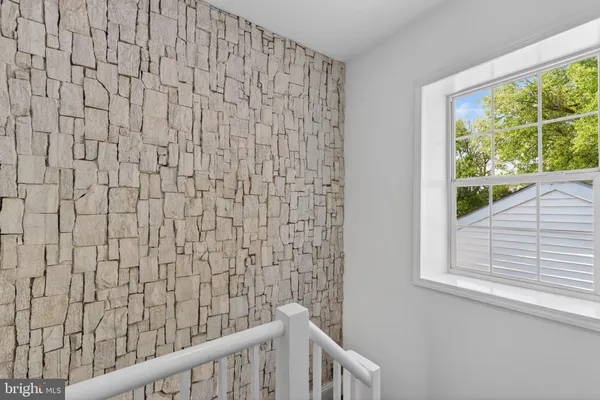 a view of a wooden door